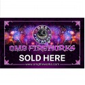 OMG Fireworks 3'x5' Vinyl Outdoor Banner